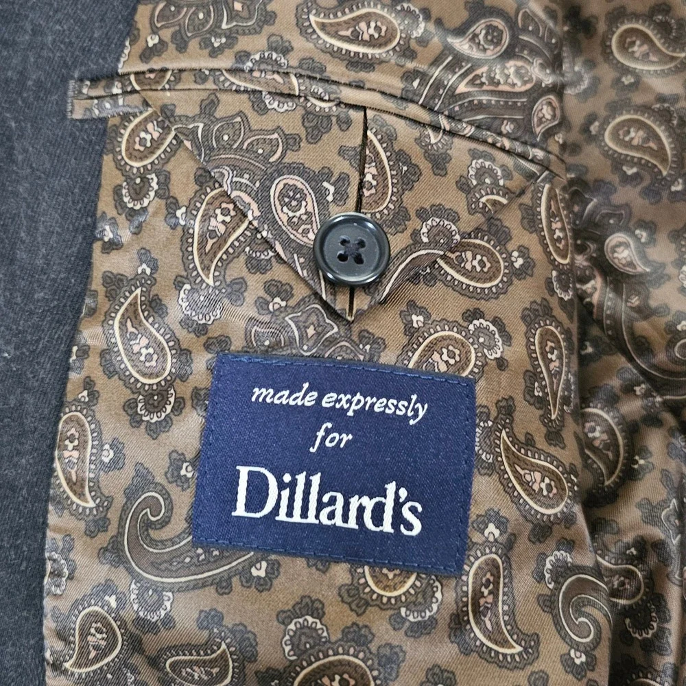 Ralph Ralph Lauren Mens 48R Brown Corduroy Blazer Paisley Lining 3 Button Jacket